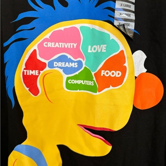 - Hot Topic Don’t hug me I’m scared yellow Guy Tee-shirt Black size XL - Picture 4 of 7